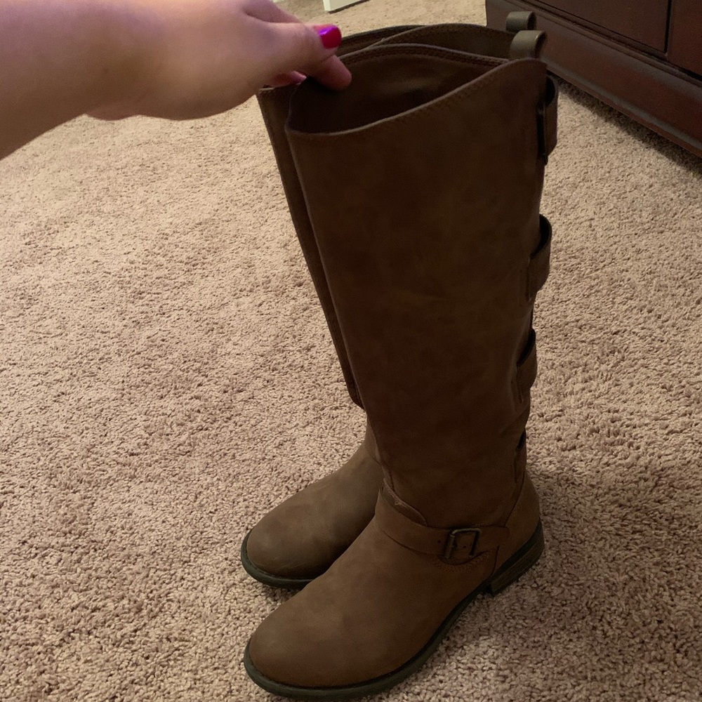 Brown Tall Riding Boot - Picture 4 of 4